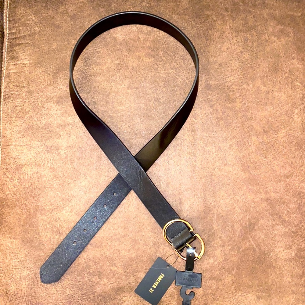 Faux Leather O-Ring Buckle Belt